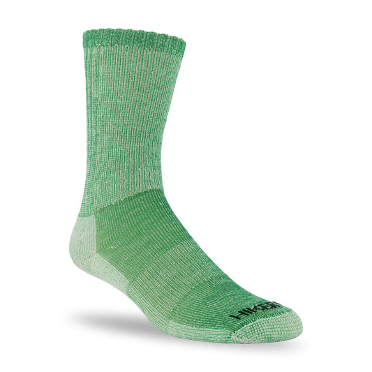 Merino Wool Hiking Crew Socks: Kelly Green Medium